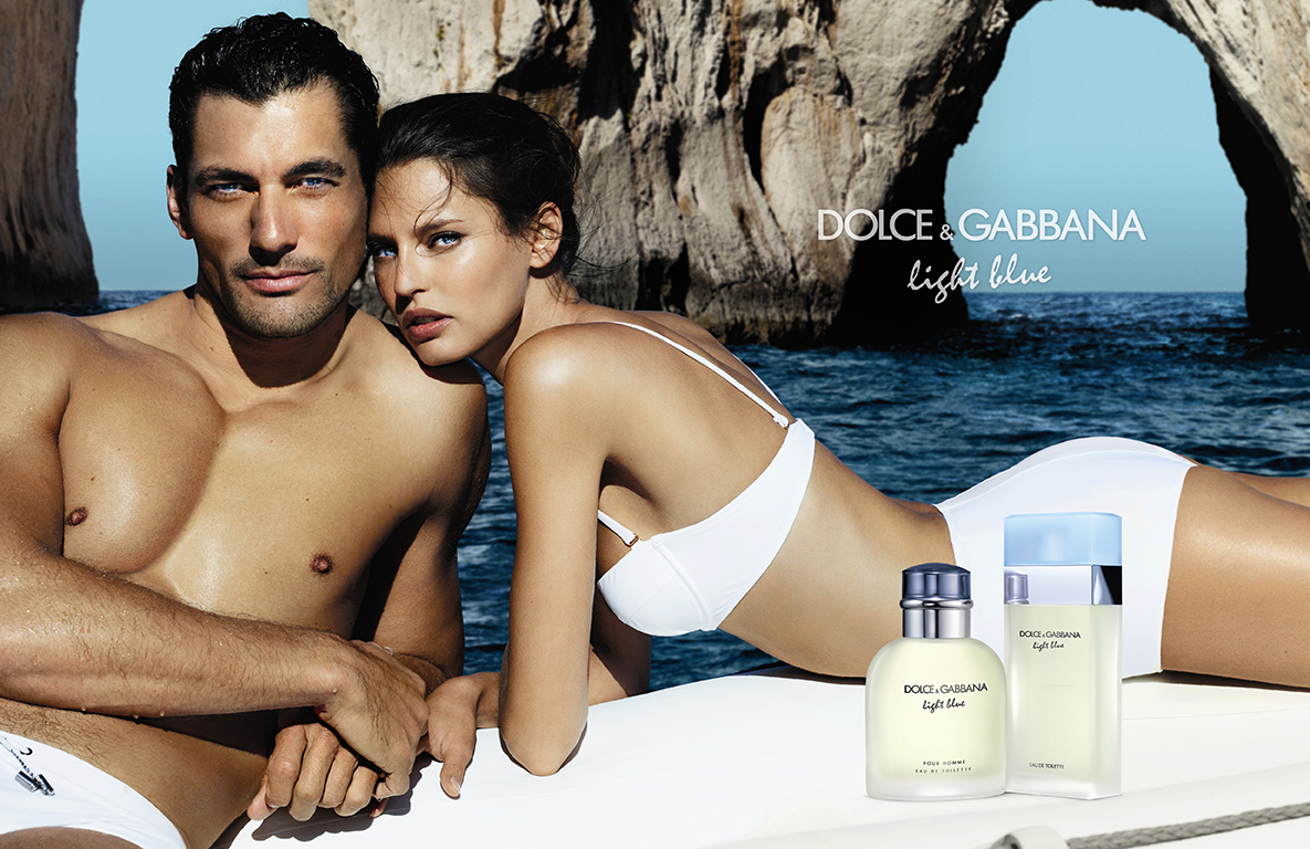 david gandy bianca balti dolce gabbana light blue campaign