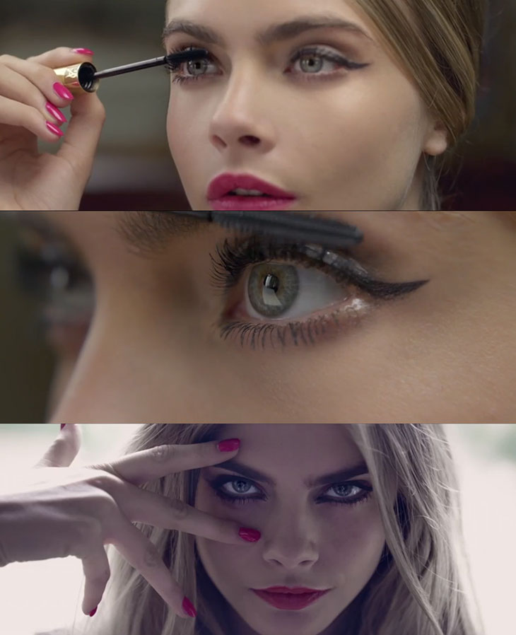 Cara Delevingne Saint Laurent Baby Doll Mascara Film