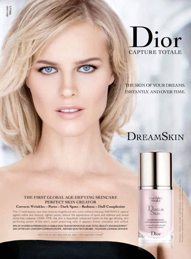 Eva Herzigova by Patrick Demarchelier for Diorskin Dream Skin Capture Totale