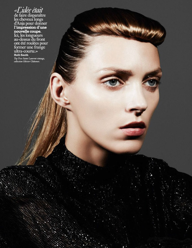 Anja Rubik Stuns from the Beauty Pages of Vogue Paris September Issue