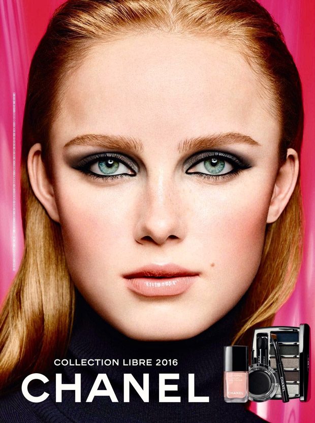 Rianne Van Rompaey for Chanel Beauty Libre Synthetic Holiday 2016 Ads