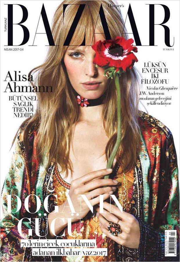 Alisa Ahmann is the Cover Star of Harper's Bazaar Turkey April 2017 Issue