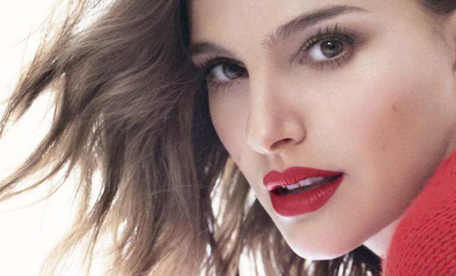 Natalie portman red lipstick deals