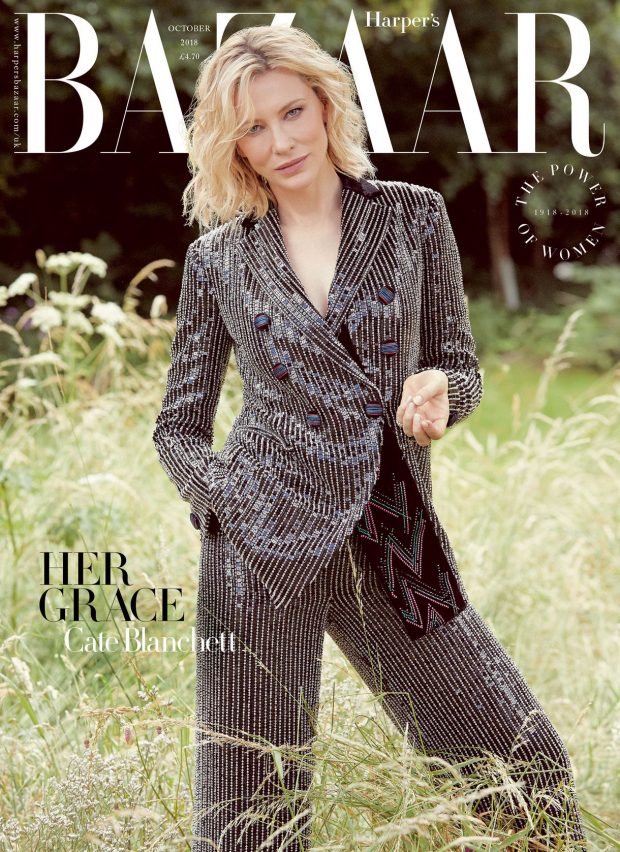 CATE BLANCHETT HARPERS UK cover