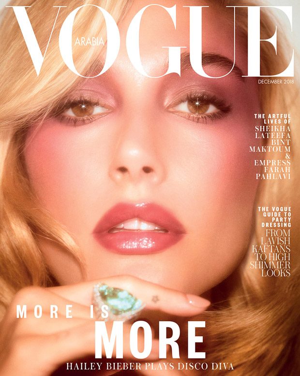 Hailey Bieber is the Cover Girl of Vogue Arabia December 2018 Issue