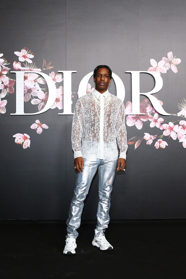 Bella Hadid, Naomi Campbell and A$AP Rocky at the Dior Homme Spring 2019  Show