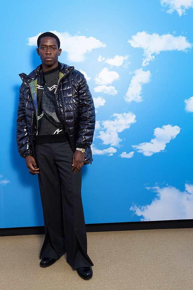 DAMSON IDRIS ARCHIVE on X: damson idris and pop smoke at the louis vuitton  fashion show during pfw  / X