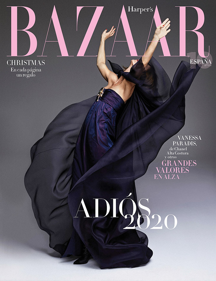 Vanessa Paradis Stars in Harper's Bazaar Spain Christmas 2020 Issue