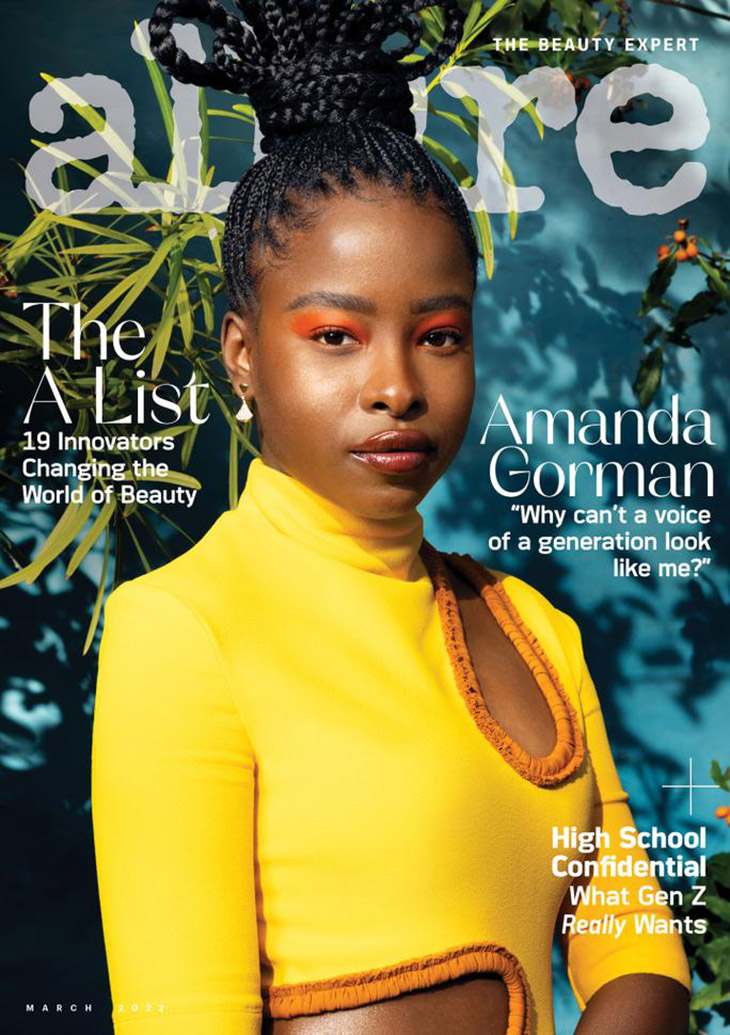 Amanda Gorman Stars on the Cover of Allure Magazine March 2022 Issue