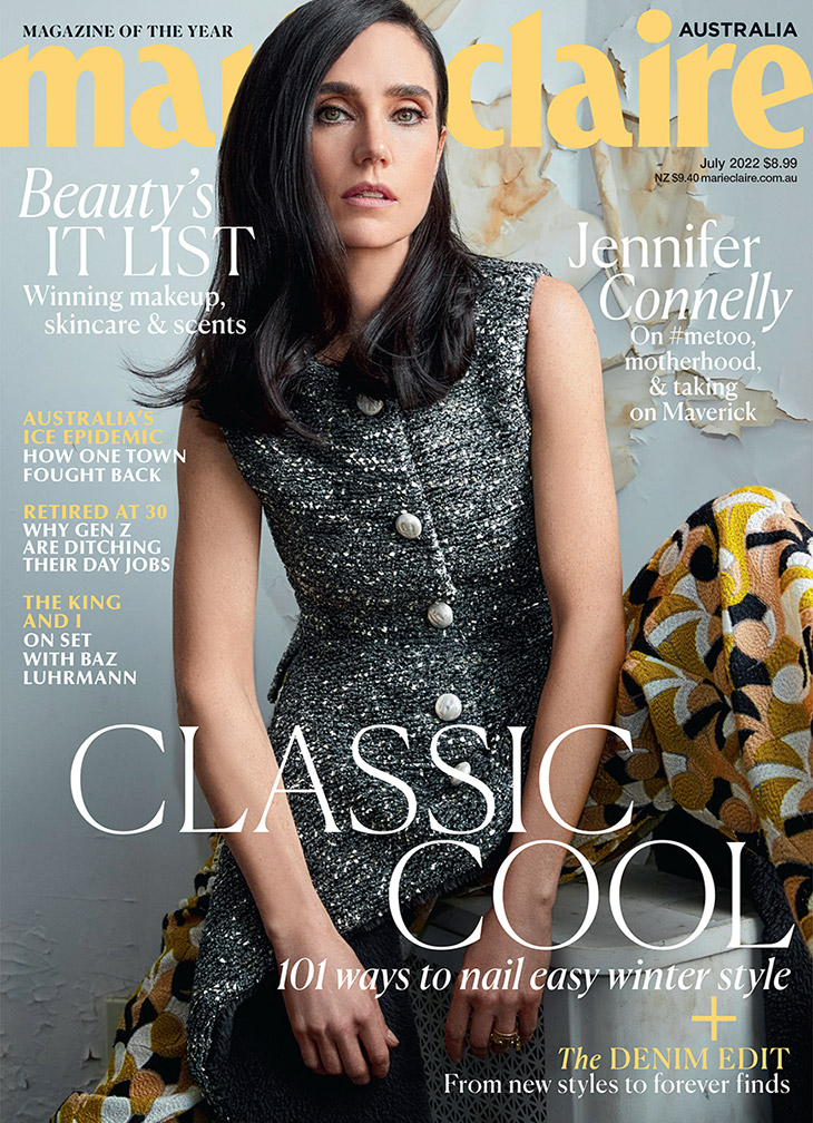 Jennifer Connelly Covers Marie Claire Australia July 2022 Issue