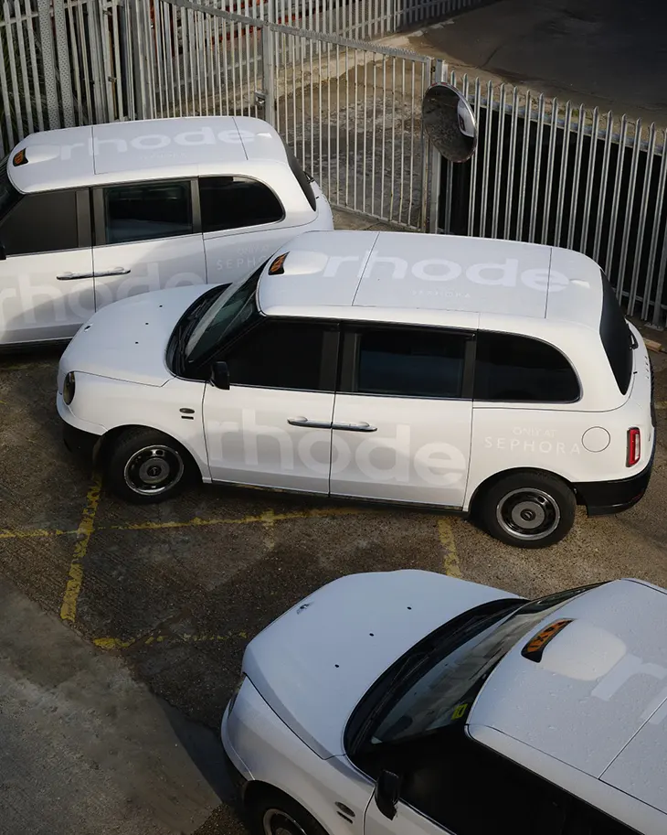 Rhode UK Launch Grey Cabs