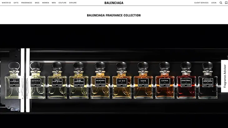 Balenciaga AI Fragrance Advisor