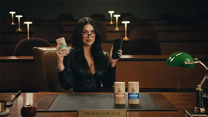 Megan Fox Dr. Squatch Deodorant Campaign