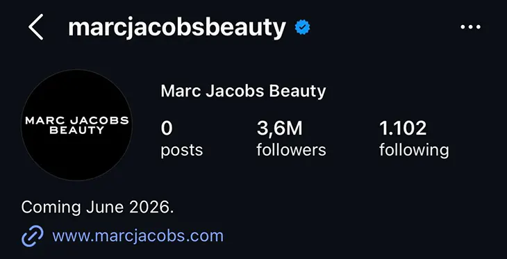 Marc Jacobs Beauty Comeback Date